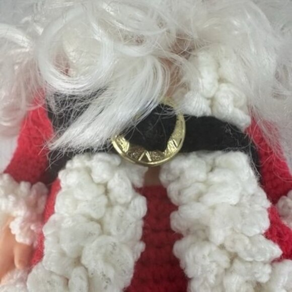 Vintage Crochet Mr. and Mrs. Santa Claus Doll Crocheted Outfits 14" - Picture 9 of 16